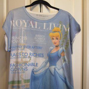 Disney Cinderella Magazine Cover Tee Shirt Sz XL